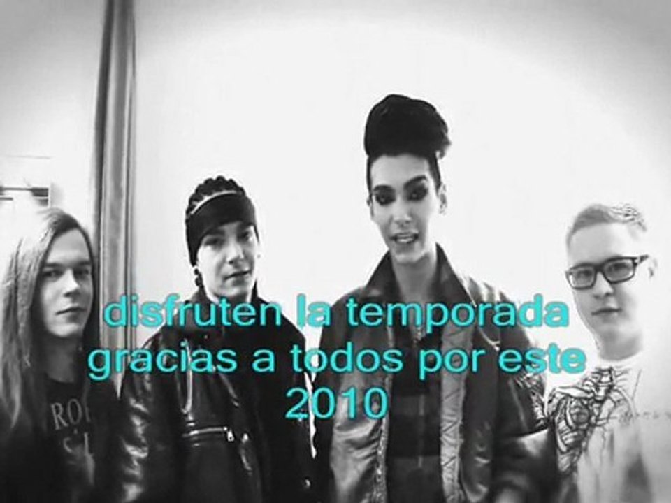 tokio hotel saludo de  navidad 2010