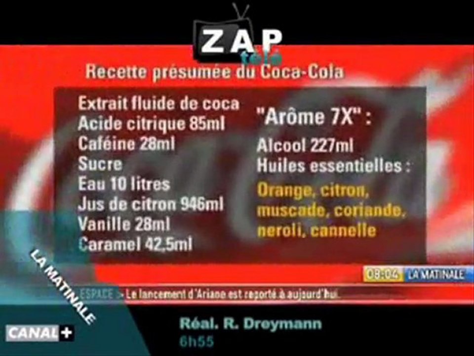 Les boissons de firme Coca Cola contiennent de l’alcool