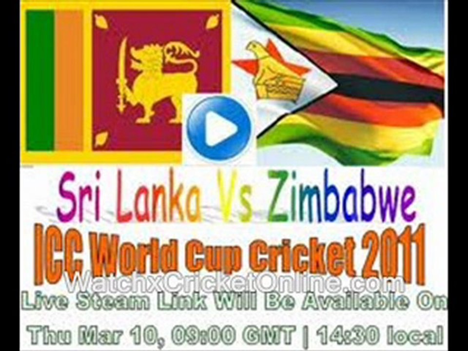 watch cricket world cup Mar 10th  Sri Lanka vs Zimbabwe stre