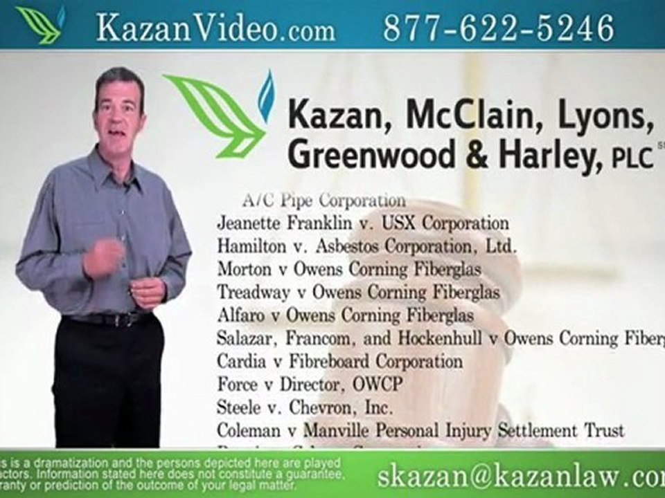 In Need of a Mesothelioma Settlement? Call Kazan Law