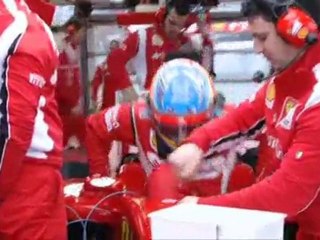 F1, presentazione F150: Il primo test della vettura