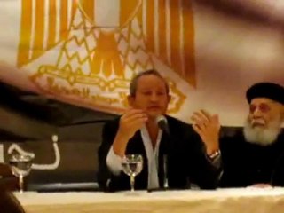 نجيب ساويرس، في ندوة بكنيسة العذراء بالزمالك (المرعشلى)