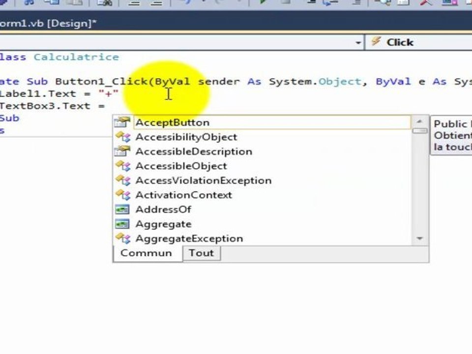 tutorial calculette visual basic