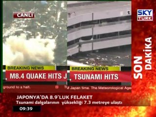 Japonya'da 8.9'luk Felaket