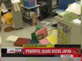 Tsunami strikes Japan after huge earthquake