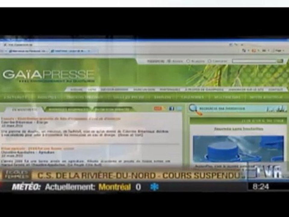 On parle de GaïaPresse à TVA