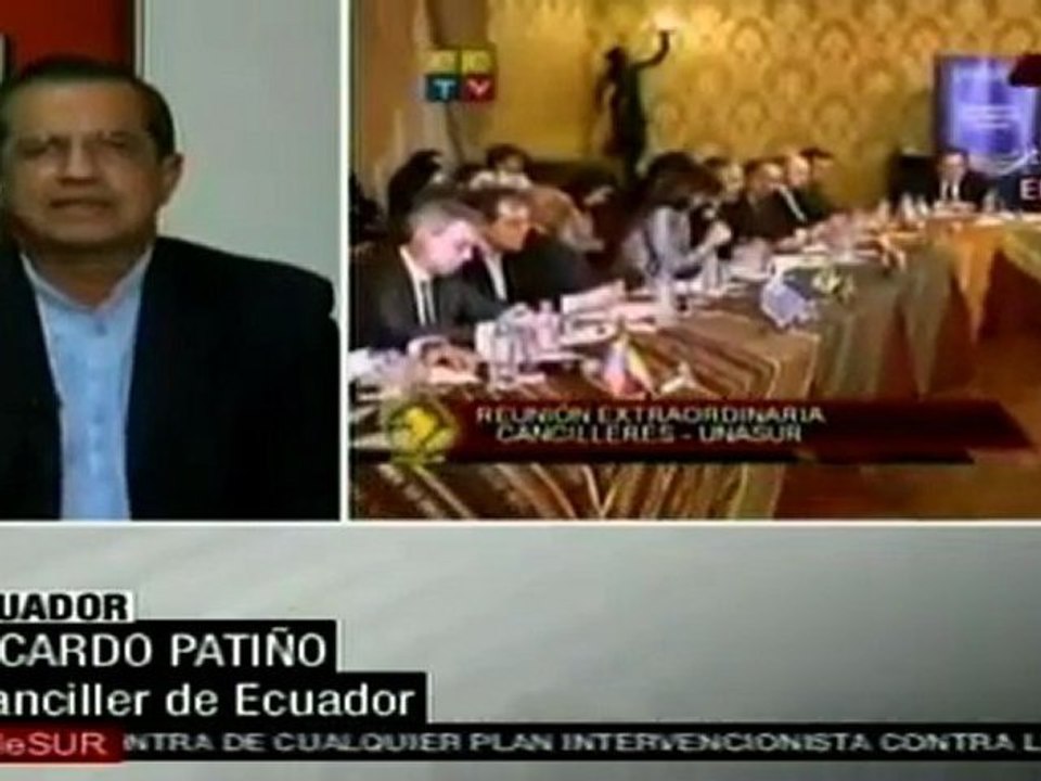 Cancilleres de UNASUR se reúnen hoy en Ecuador