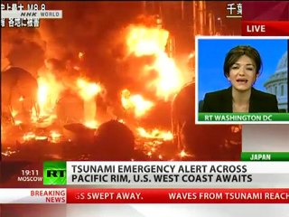First tsunami waves hit Hawaii islands