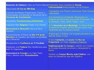 "Métodos para crecer de estatura" Natural 100%