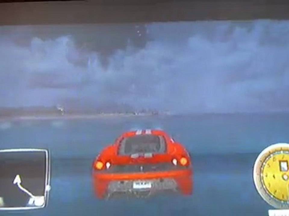 test drive unlimited 2 bug rouler sur l'eau (Ibiza)