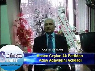 Download Video: Kasım Ceylan Aday Adaylığını Ak Partiden Açıkladı