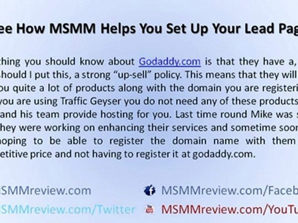 MSMM Review Part 4 - How To Get A Domain Name With MSMM 2 Fusion