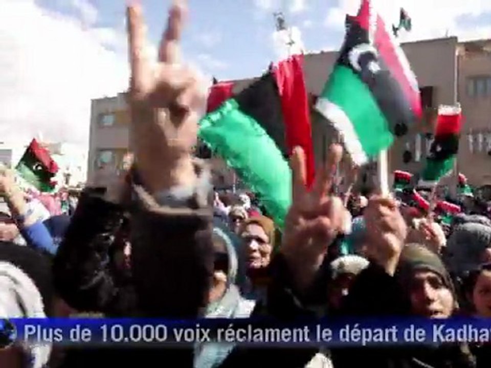 Libye: rassemblement anti-Kadhafi à Benghazi