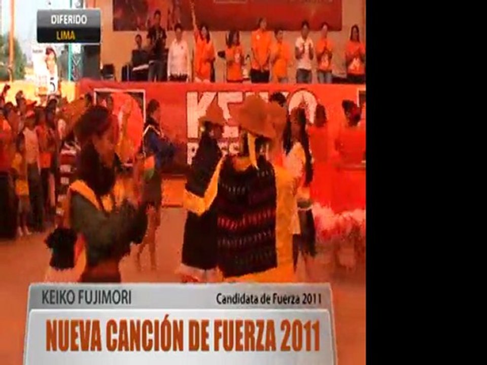 Keiko presentó su nueva canción de campaña