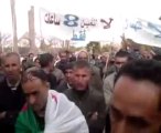 manifestation des gardes communales wilaya de Naâma Algerie
