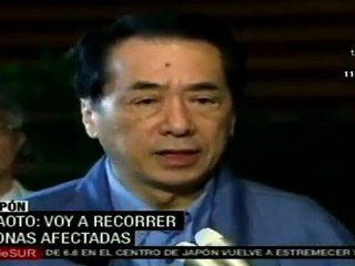Naoto Kan: voy a recorrer zonas afectadas por el terremoto