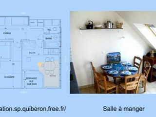 Location vacances Saint-Pierre Quiberon en Bretagne avec vue mer - Appartement 3 pièces 6 personnes