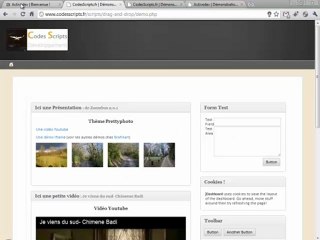 Système Drag and Drop JQuery Cookies sur vos pages web