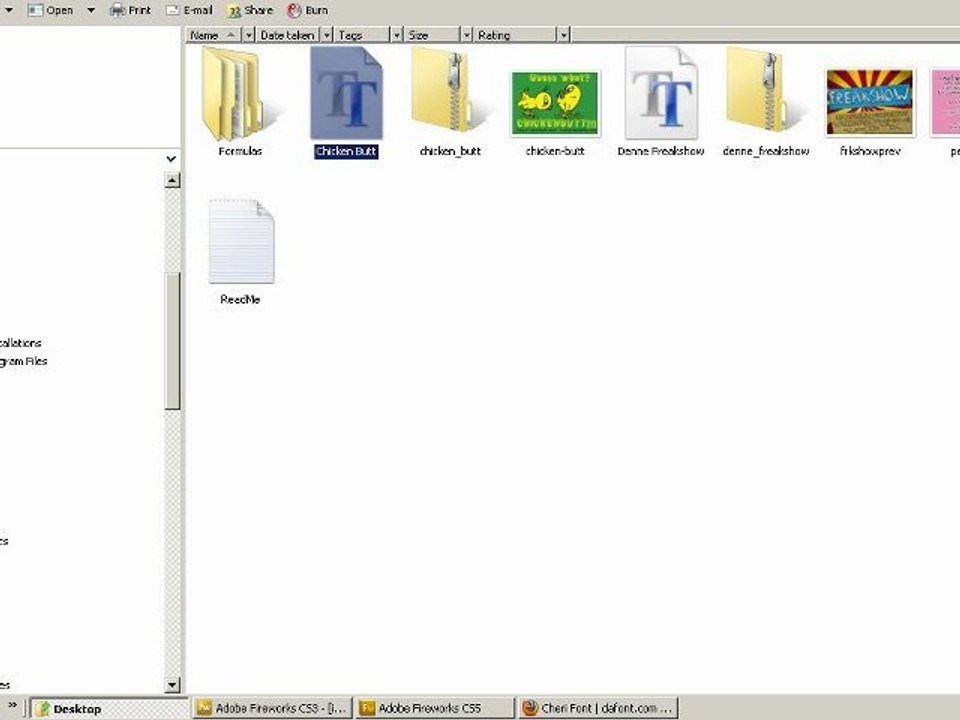 How to install new Fonts inside Fireworks CS3 and CS5
