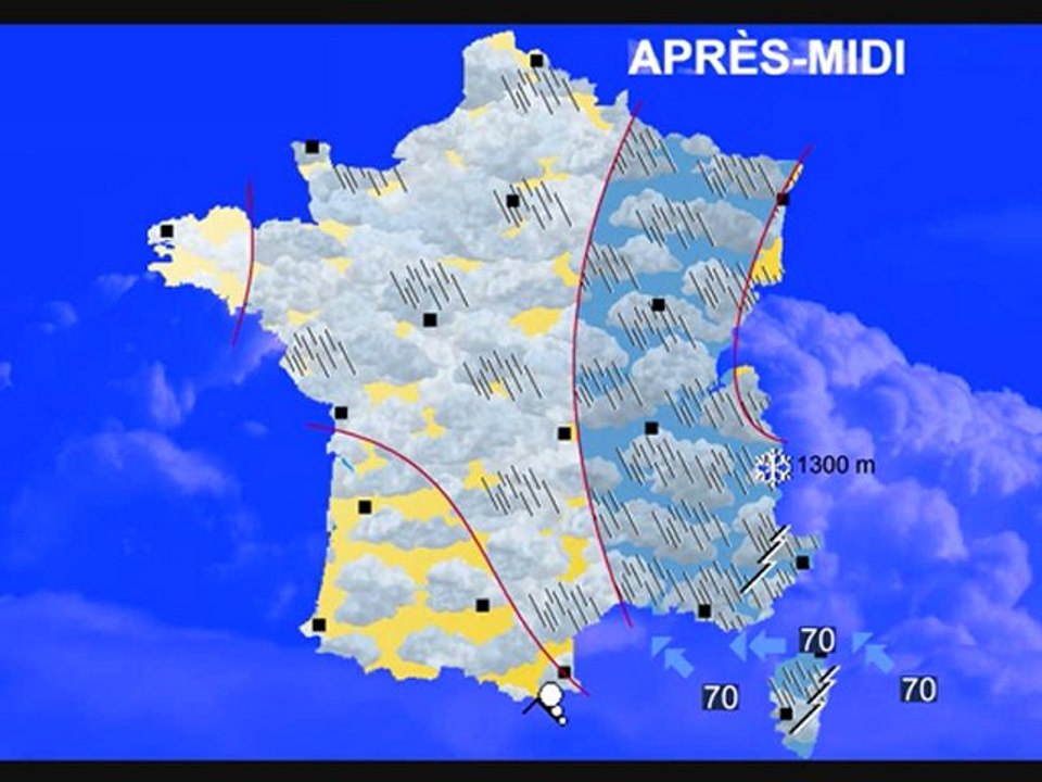 Météo 13 mars 2011: Agitation au sud de la France