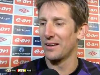 Van der Sar Post Match v Arsenal