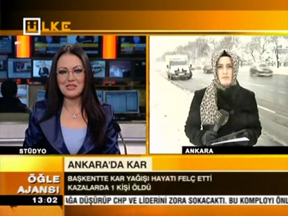9 Mart 2011 Bircan Çelebi Ankara 3G ile yoğun kar yağışı