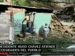 Presidente Hugo Chávez atiende necesidades del pueblo