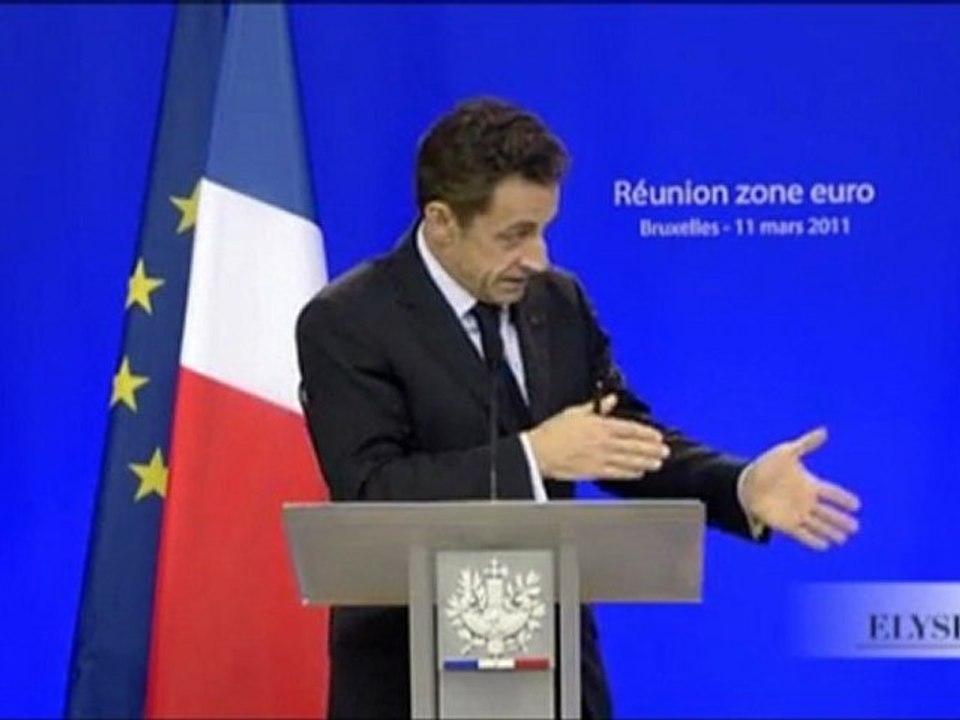 Conférence de presse de N. Sarkozy sur la zone euro