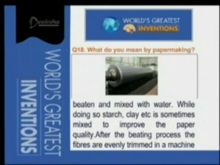 World's Greatest Inventions  - Paper Making