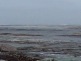 Tempête plage San-Pellegrino à Folelli 13 mars 2011