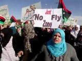 A Benghazi, les Libyennes réclament l'exclusion aérienne