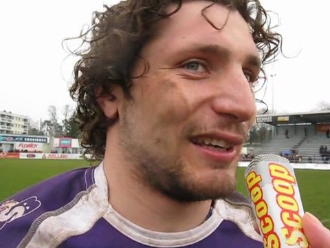 Rugby - Reaction d'Anthony Frenet après USB - Massy
