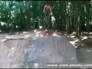bmx stunt goes wrong