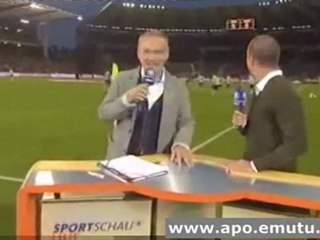 soccer announcer avoids air attack