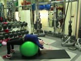 Bridge Pose with Yoga Ball - Women's Fitness