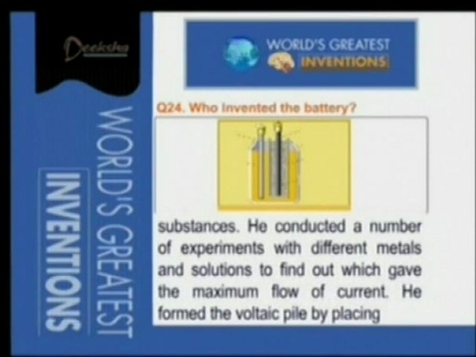 World's Greatest Inventions  - Battery