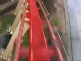 Jeremy Clargsvcon and his mother on a rollercoaster ride!