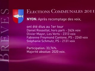Elections Communales 2011 - Résultats 1er Tour