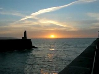coucher du soleil à Fécamp