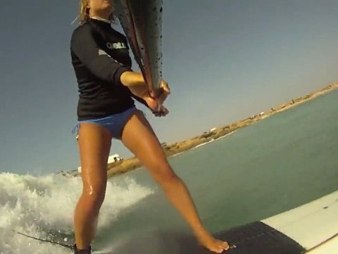 Windsurf : Sarah Hebert at the Dakhla Festival