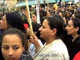 Coptic Christians continue protest outside Egyptian TV