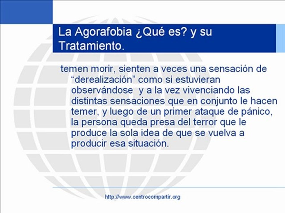Terapia Psicológica - Tratamiento de la Agorafobia