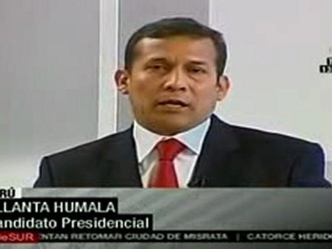 Ollanta Humala: los peruanos quieren el verdadero cambio