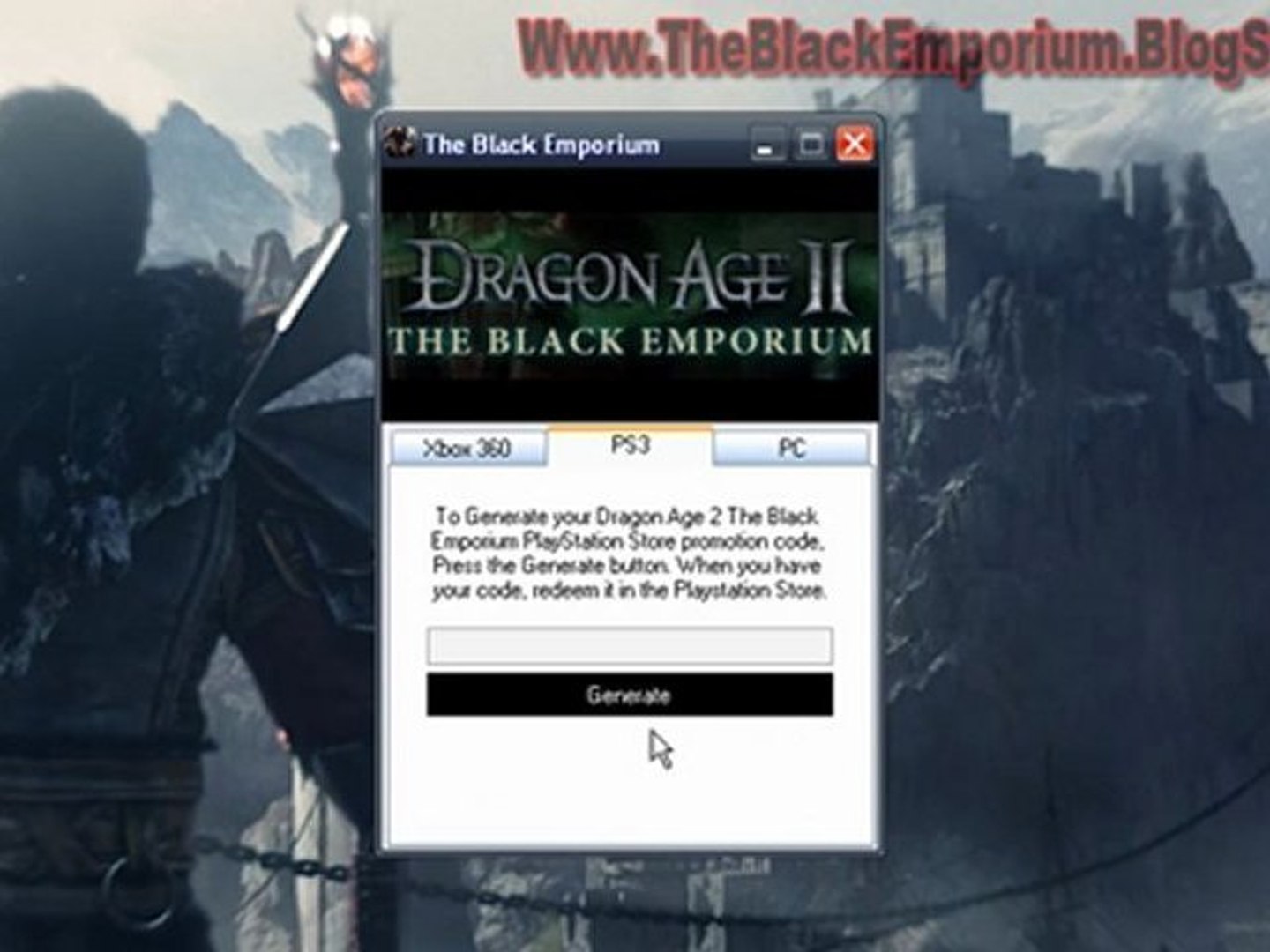 Dragon Age 2 The Black Emporium DLC Unlock Code Free! - video Dailymotion
