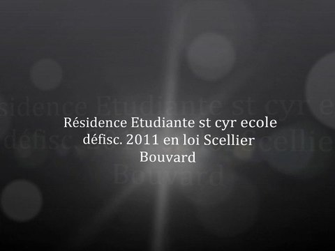 Defiscaliser en loi scellier bouvard resid. a st cyr ecole