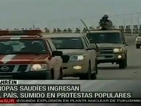 Fuerzas sauditas ingresaron a Bahrein