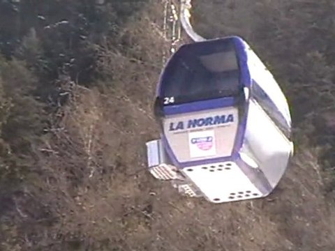 Le télécabine du Melezet à la station de ski de la Norma