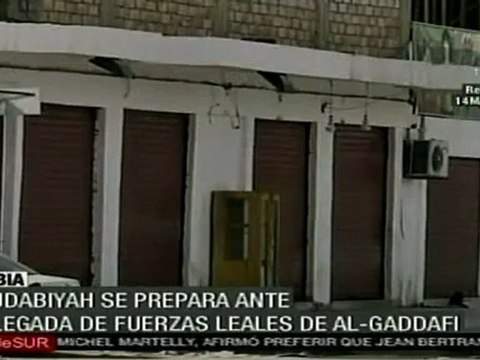 Avanzan en Libia tropas leales a Al Gaddafi