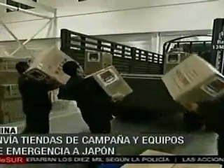 Envía China ayuda humanitaria a Japón