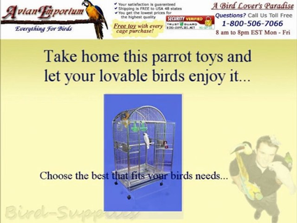 Durable Stainless Steel Parrot Cage